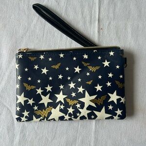 Starry Black and Gold Wristlet